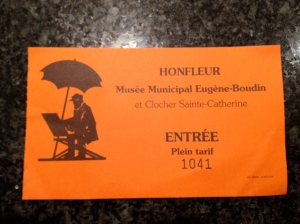 Boudin Museum ticket, Honfleur