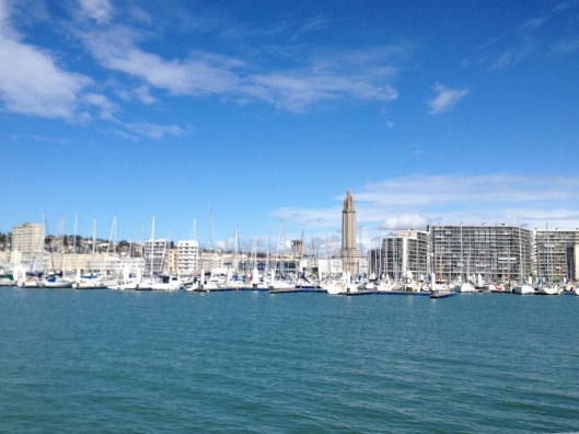 Le Havre harbour and Auguste Perret tower