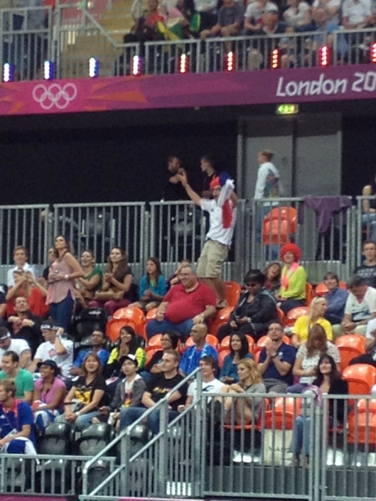 French supporter, Women's Basketball, London Olympics